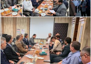 بازدید و جلسه مشترک معاونت ترافیک شهرداری اهواز و پلیس راهور از بیمارستان گلستان