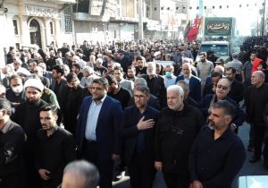 تشییع باشکوه پیکر مطهر هشت شهید گمنام‌ در اهواز