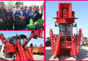 رونمایی از ششمین هاروستر تمام‌ایرانی نیشکر در خوزستان