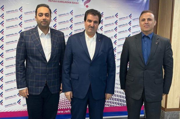 نشست مدیرعامل گروه ملی صنعتی فولاد ایران با مدیرعامل بانک رفاه کارگران کشور