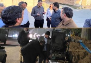 اقدام عملی شرکت آبفای اهواز در جهت تقویت فشار آب مناطق شرقی کوت عبدالله