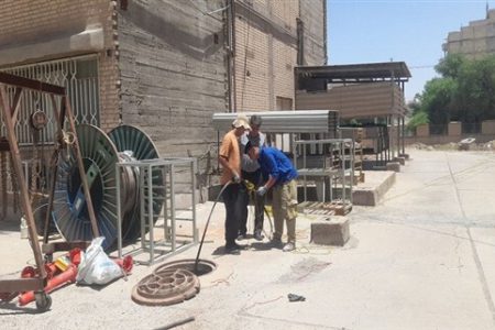 اجرای عملیات توسعه فیبر نوری در مرکز تلفن آزادی اهواز