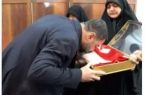 حضور حمید مظفری در آیین پرچم‌گردانی حرم مطهر امام حسین (ع) در منطقه ۸ شهرداری اهواز