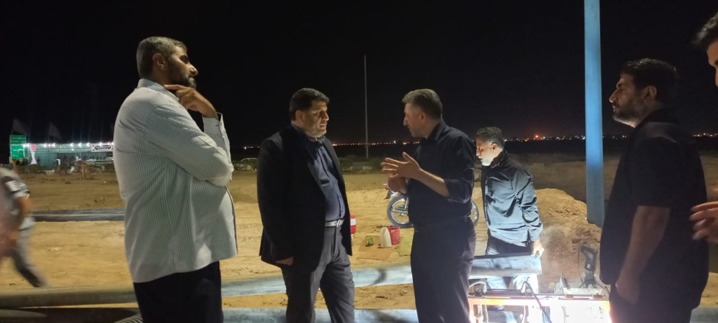 بازدید شبانه فرماندار اهواز از روند پیشرفت طرح ضربتی برای افزایش فشار آب منطقه عین دو